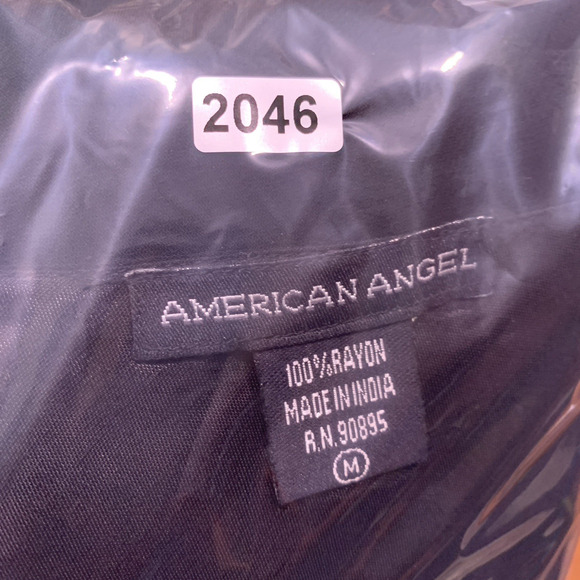 VTG American‎ Angel Womens Floral Maxi Dress Sz M Fairy Grunge Y2K Dark Romantic - Picture 13 of 13